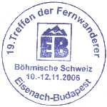 Stempel für 19. Treff der EB-Wanderer in Hřensko