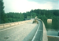 Staumauer des Kružberská přehrada