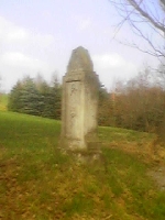 Postmeilenstein zwischen Liebenau und Oelsengrund